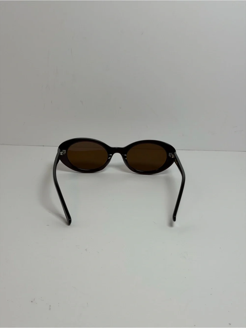 Madewell Russell Oval Retro Shape Sunglasses Beautiful Brown